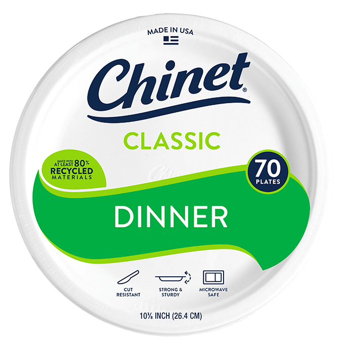 Chinet Classic dinner plate 40 count