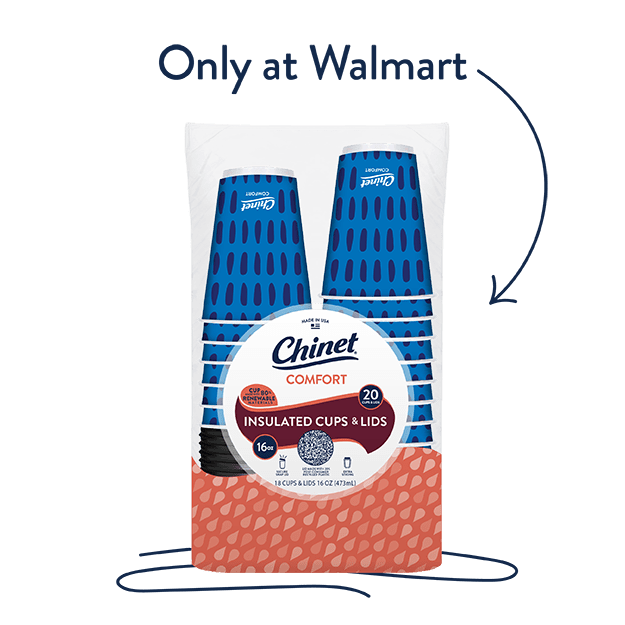 Chinet Comfort cup 20 pack bag.