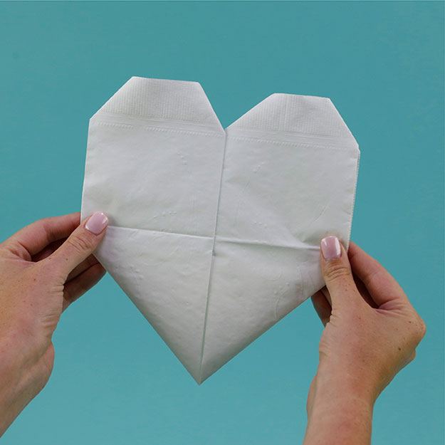 Heart Napkin Fold