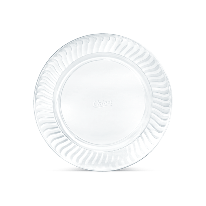 White Premium Plastic Dinner Plates 16ct