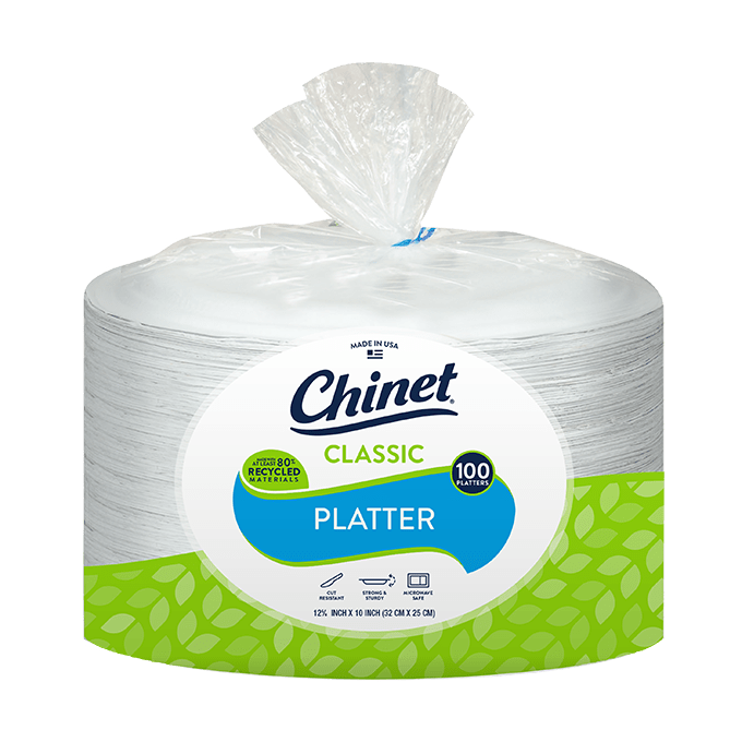 Chinet Classic platter 100 count