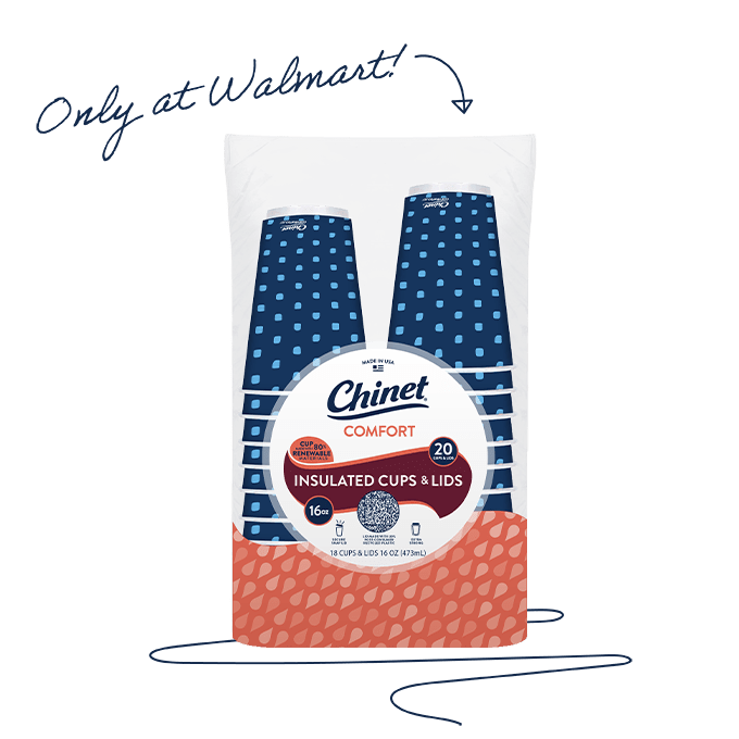 Chinet Comfort 16oz Cup in packagaing