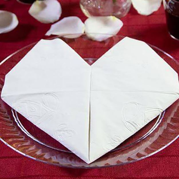 Heart Napkin Fold