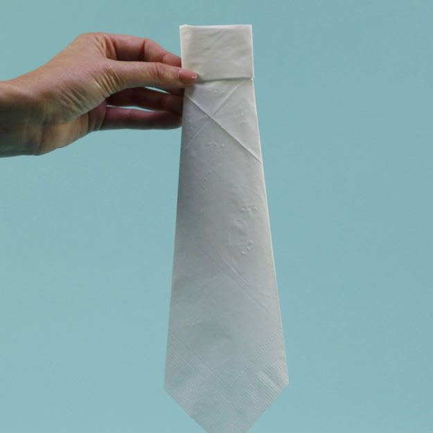 Necktie Napkin Fold