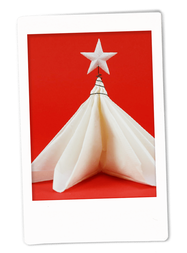 Christmas Tree Napkin Fold