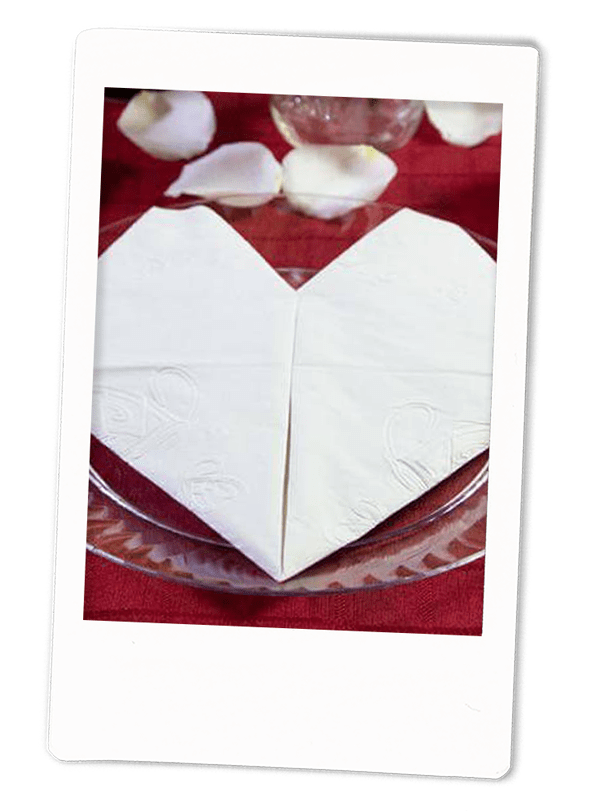 Heart Napkin Fold