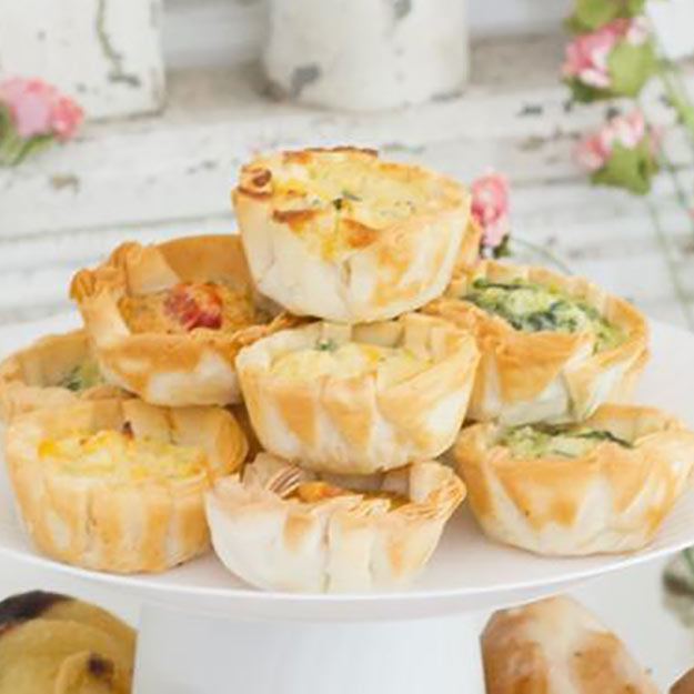 Mini Quiche with Crust