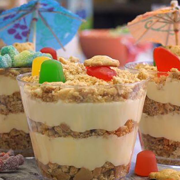 Sand Pudding Cups | Beach Themed Dessert Recipe