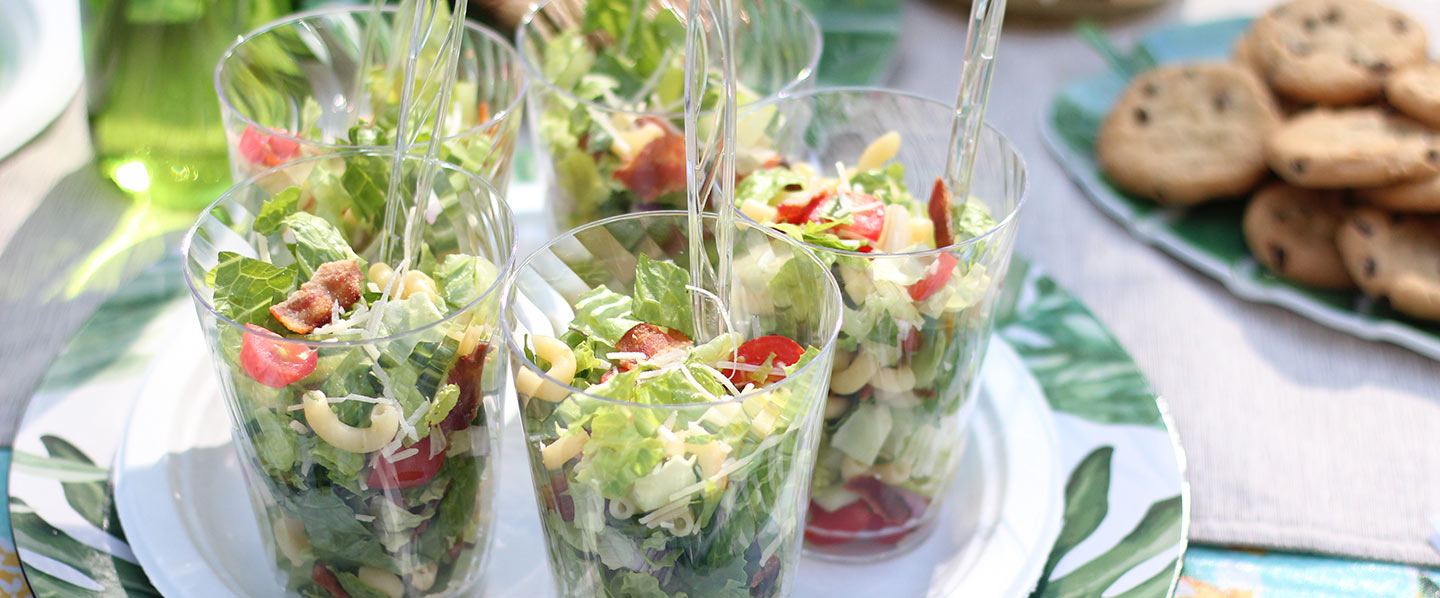 Healthy Summer Cookout Salad Cups Recipe - Chinet®