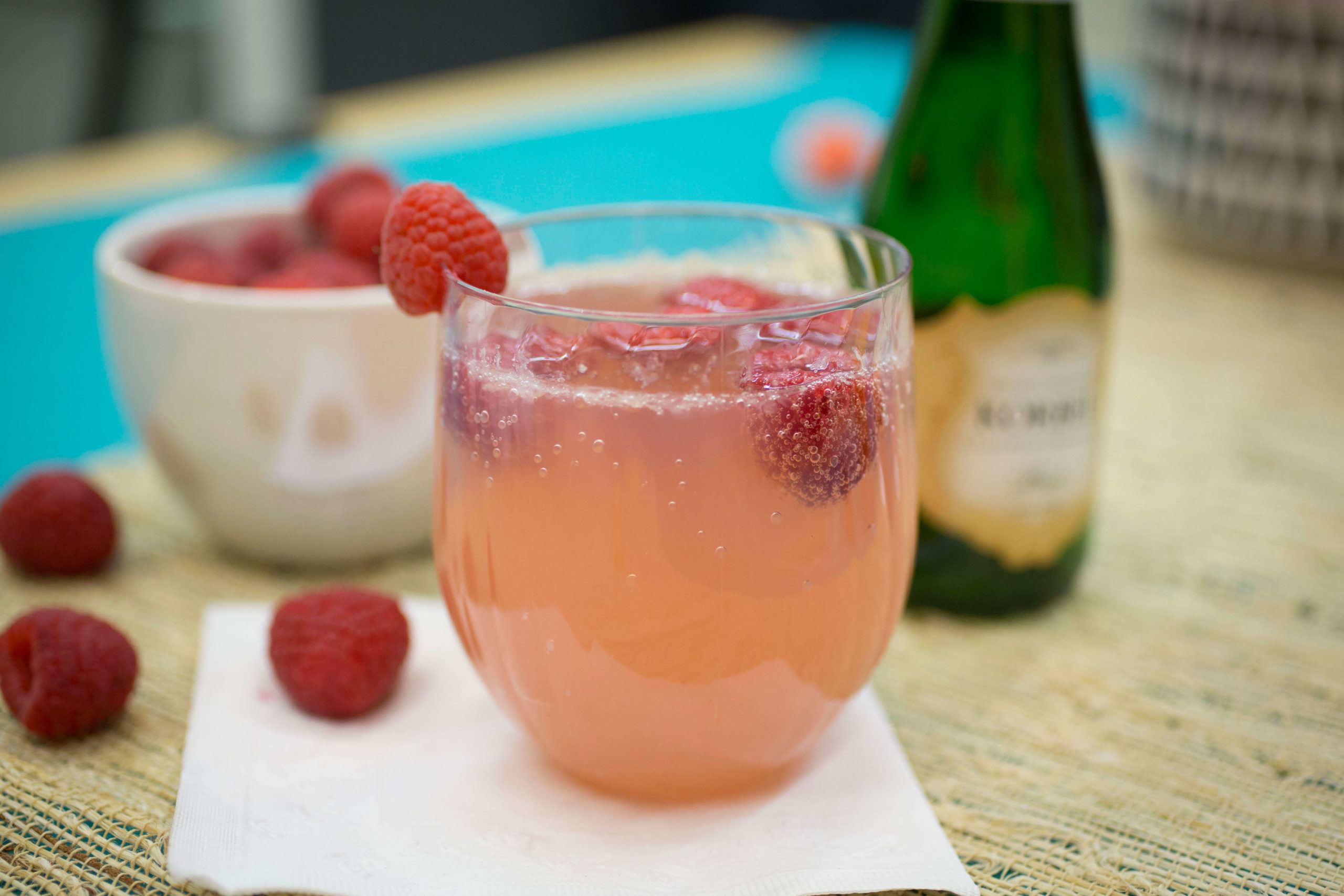 Simple Raspberry Mimosa Cocktail Recipe