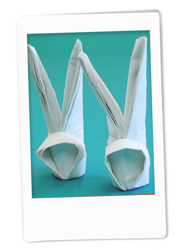 Bunny Napkin Fold