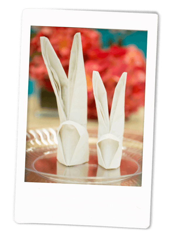 Bunny Napkin Fold