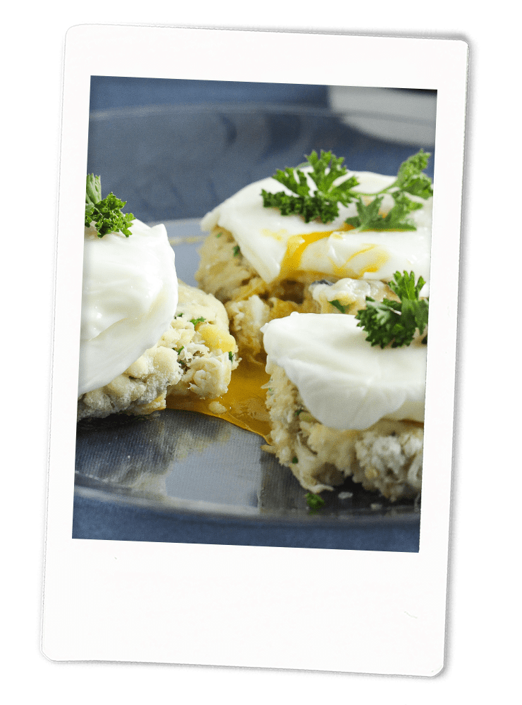 Fish Cakes and Eggs