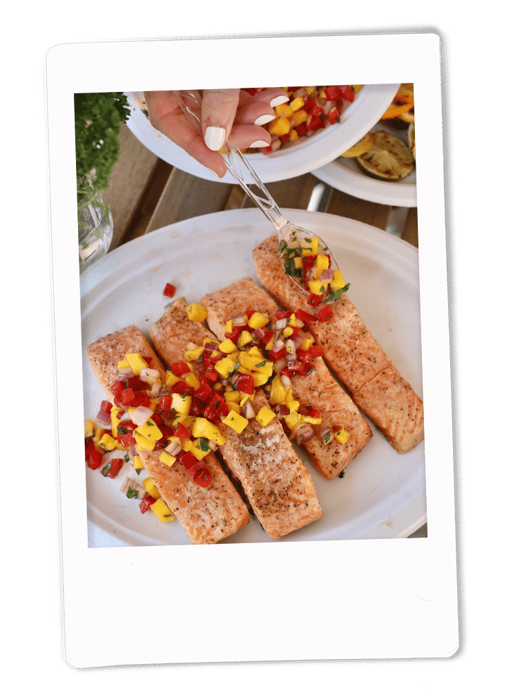 Citrus-Grilled Salmon with Fresh Mango Salsa