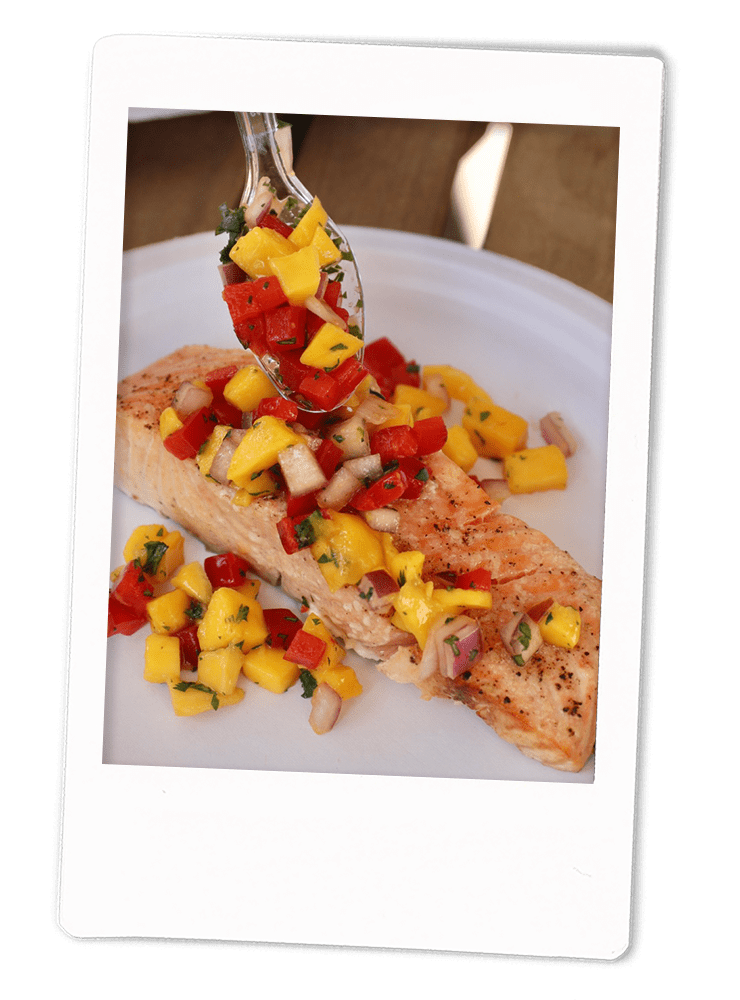 Citrus-Grilled Salmon with Fresh Mango Salsa