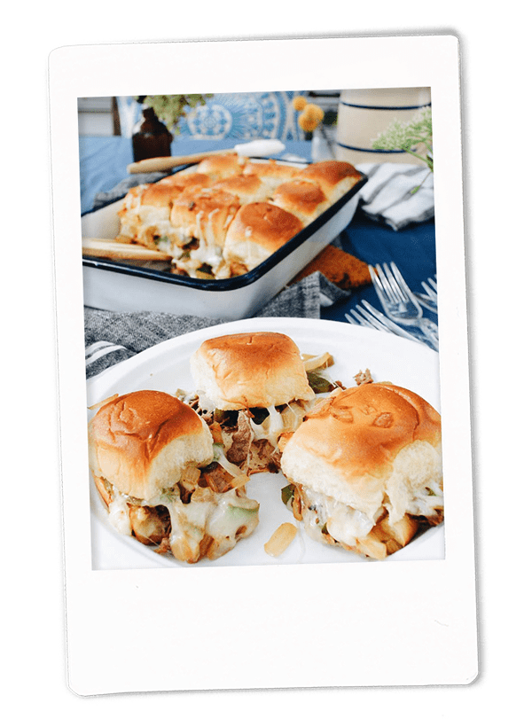 Philly Cheesesteak Sliders