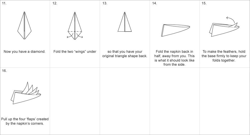 Bird of Paradise Napkin Fold