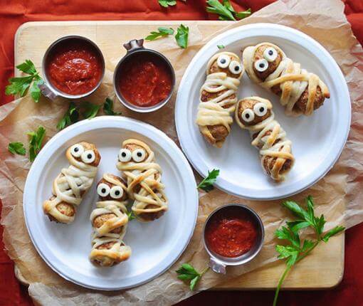 Meatball Mummies