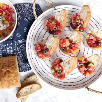 Olive Bruschetta Cups