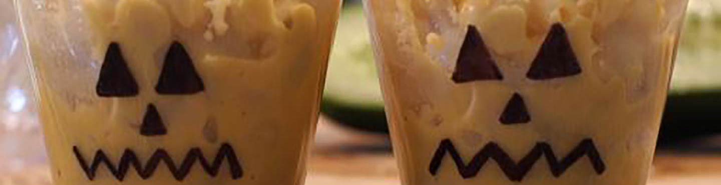 Mac & Cheese Jack-o-Lantern Cups