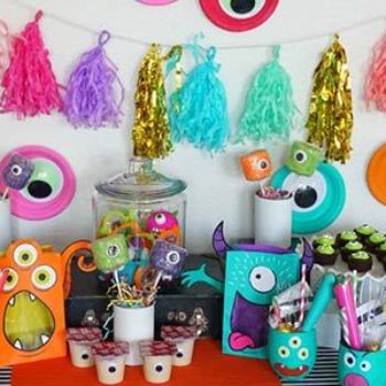 Colorful Monster Mash Halloween Party