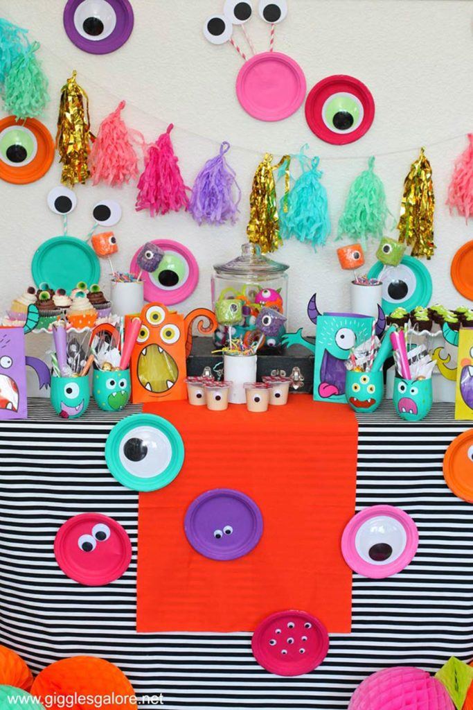 Colorful Monster Mash Halloween Party