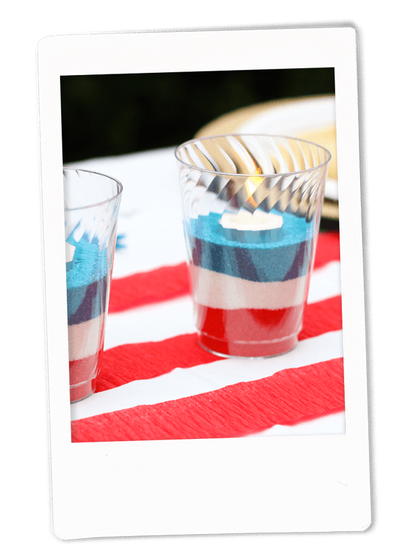 Patriotic Sand Votive Tutorial