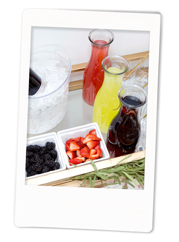 Make Your Own Wedding Shower Mimosa Bar