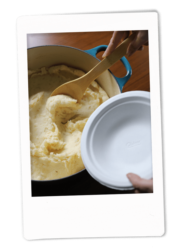 Roasted Garlic Mashed Potatoes with Browned Butter