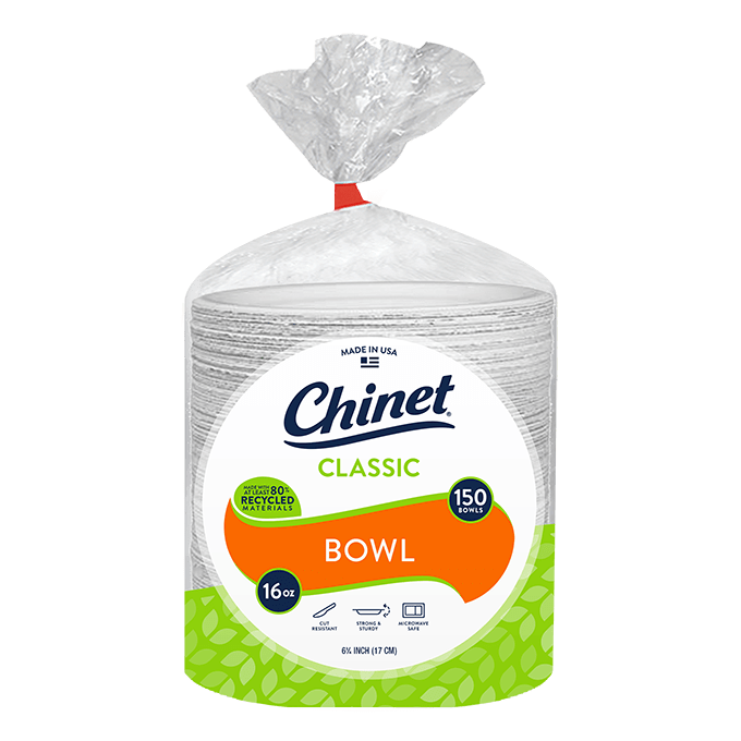Chinet Classic 16oz bowl 150 count