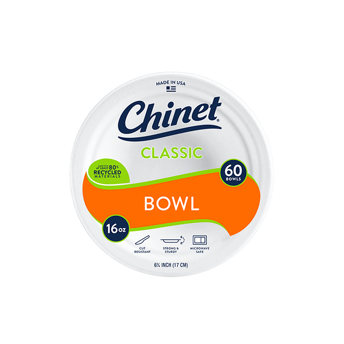 Chinet Classic 16oz bowl 60 count