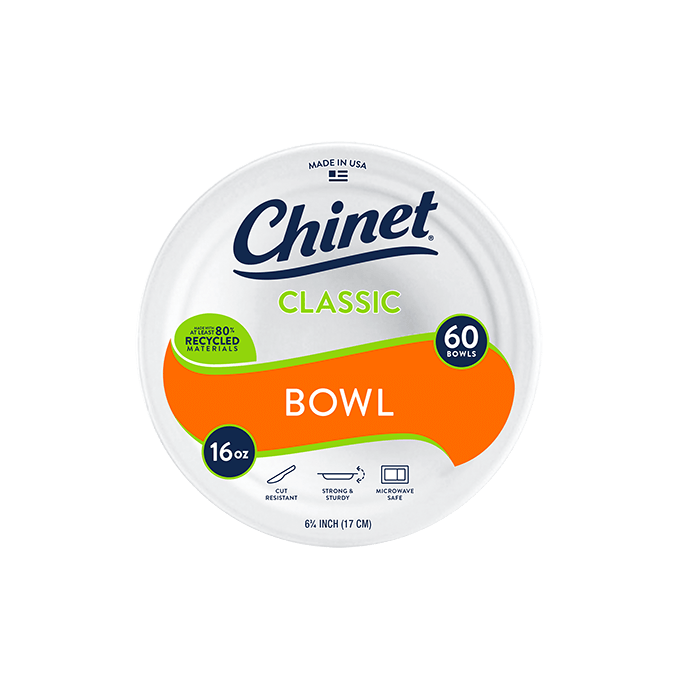 Chinet Classic 12 oz Disposable Bowls - Disposable - Microwave