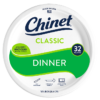 Chinet Classic dinner plate 32 count