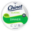 Chinet Classic dinner plate 80 count