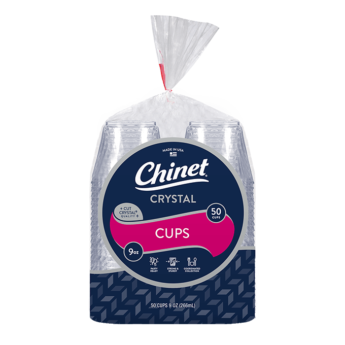 Chinet Crystal 9oz cup 50 count