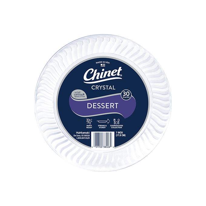 Chinet Crystal dessert plate 30 count