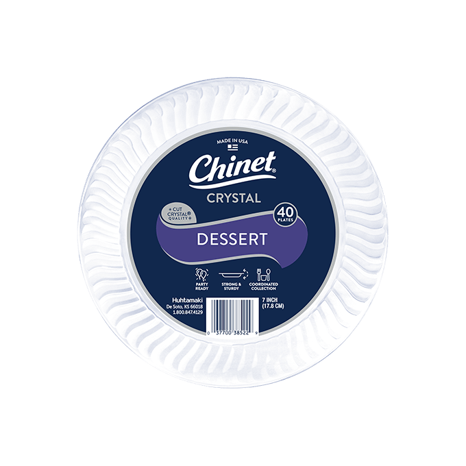 Chinet Crystal dessert plate 40 count