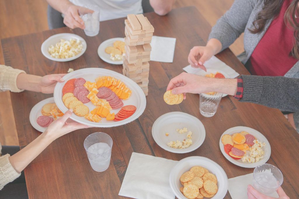 Table with Chinet products