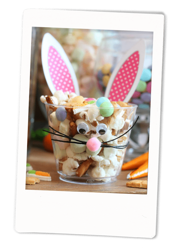 Easter Bunny Cups and Bunny Bait - Giggles Galore