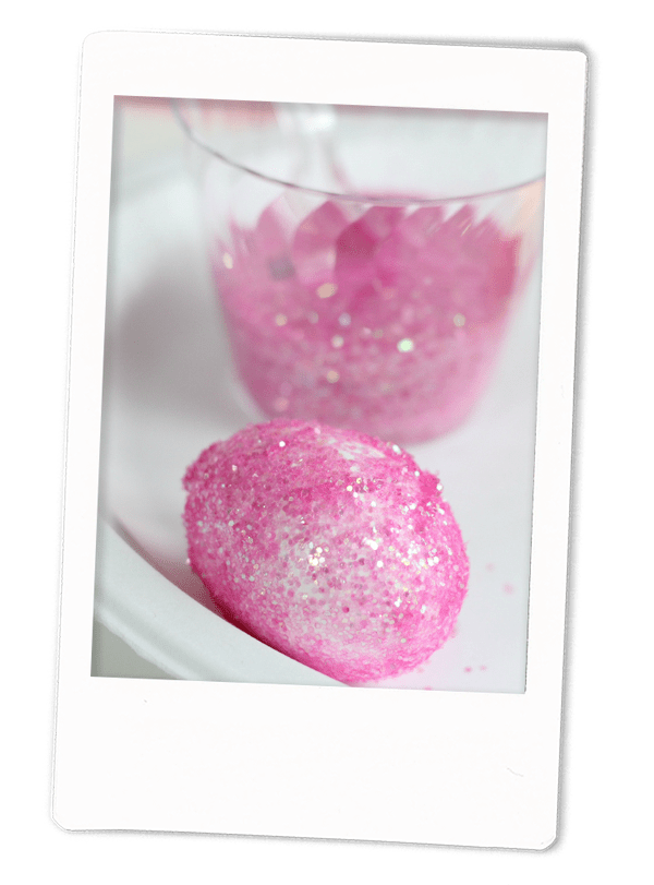 Glitter Easter Egg Decorating