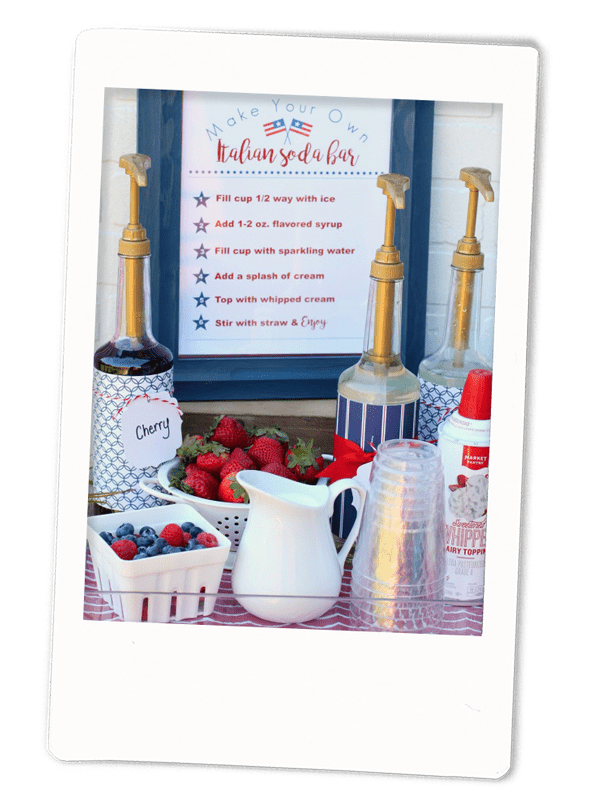 Patriotic Italian Soda Bar