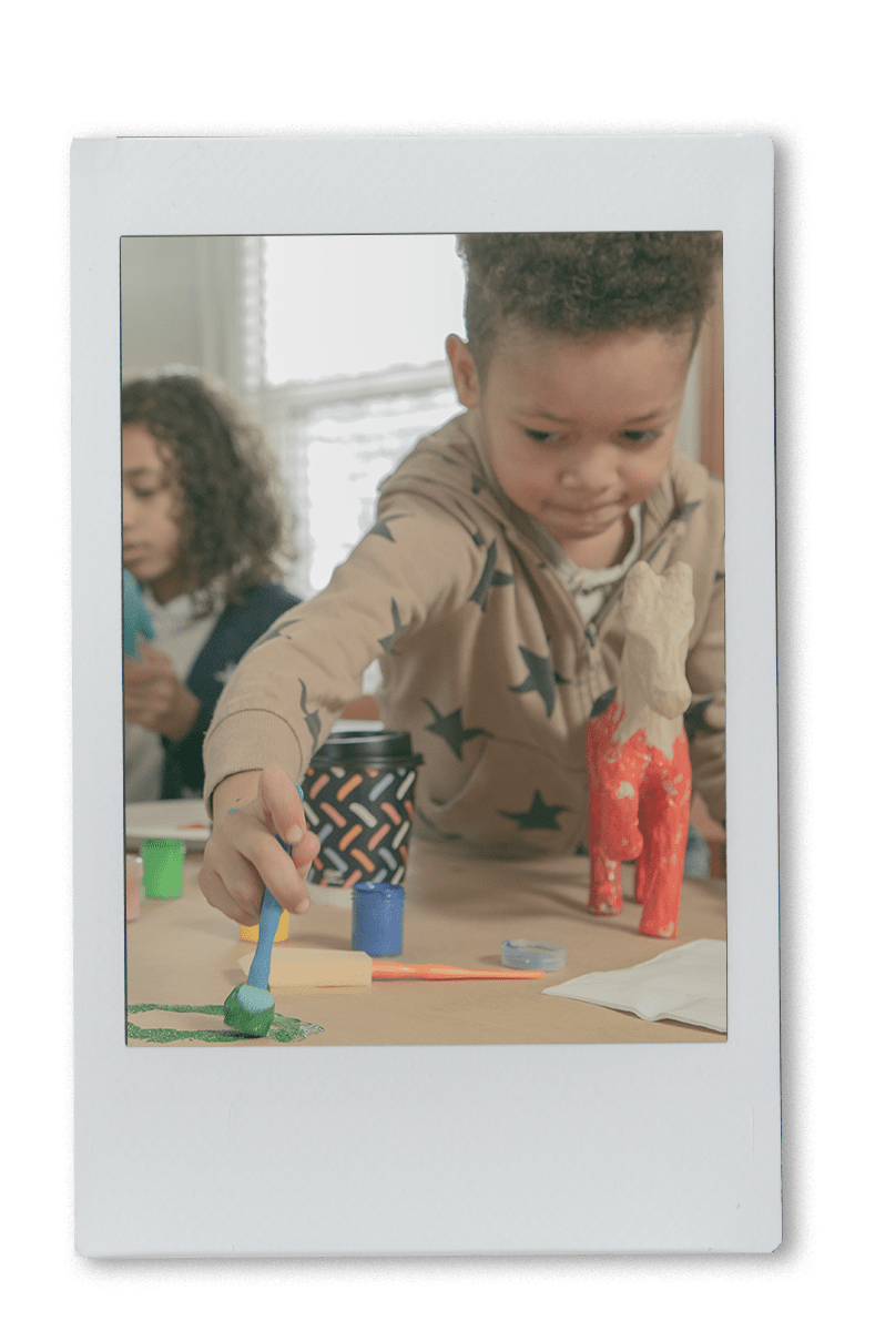 Children painting