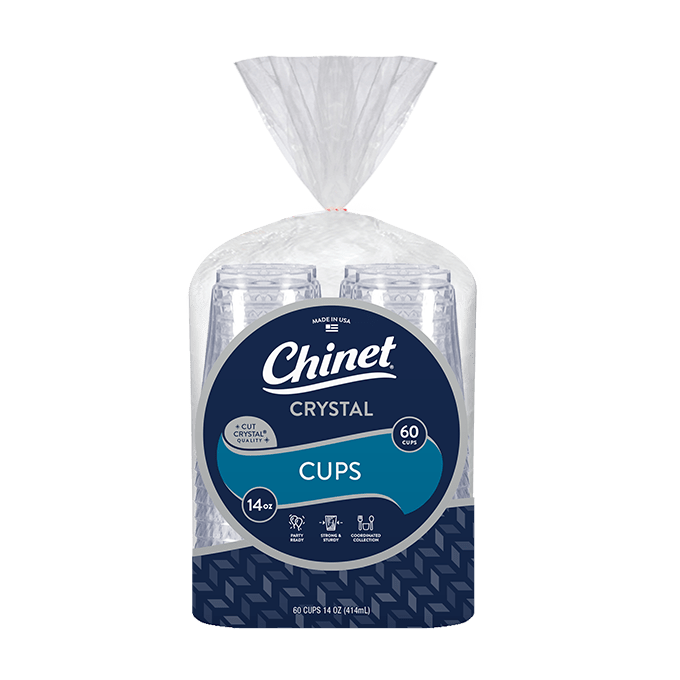 Chinet Crystal 14oz Cup 60 count