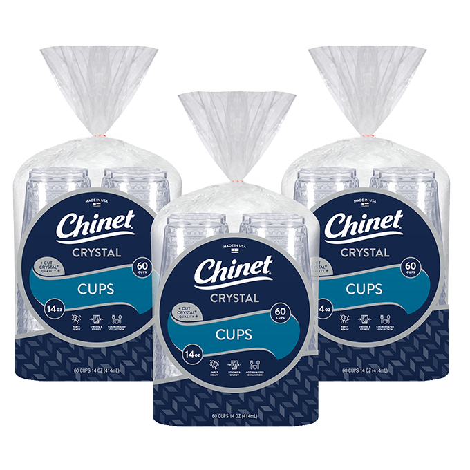 Chinet Crystal 14oz Cup 180 Count