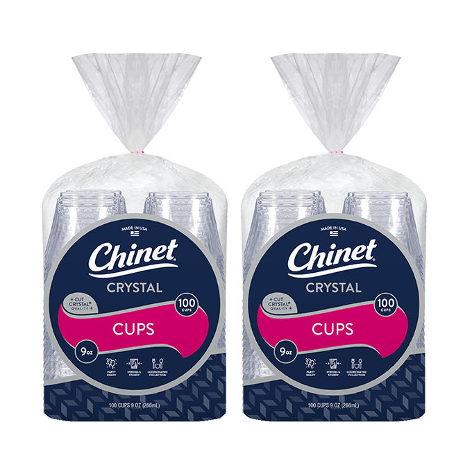 Chinet Crystal 9oz Cup 200 count