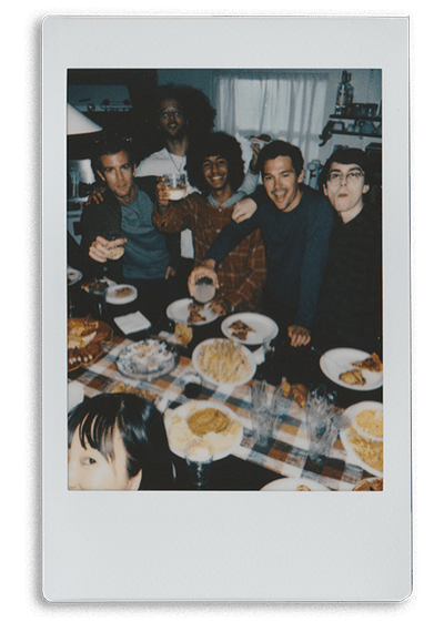 Instax picture of group of friends