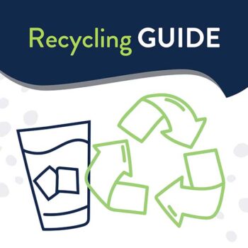 Illustration of a cup and recycle icon