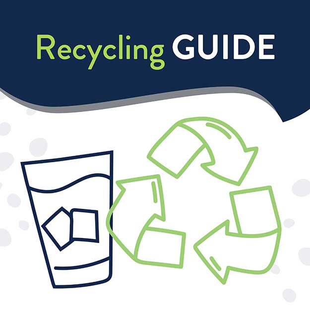 Illustration of a cup and recycle icon