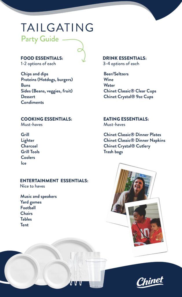 Chinet tailgating party guide