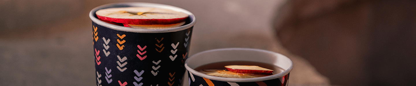 Campfire apple cider in a Chinet Comfort® Cup